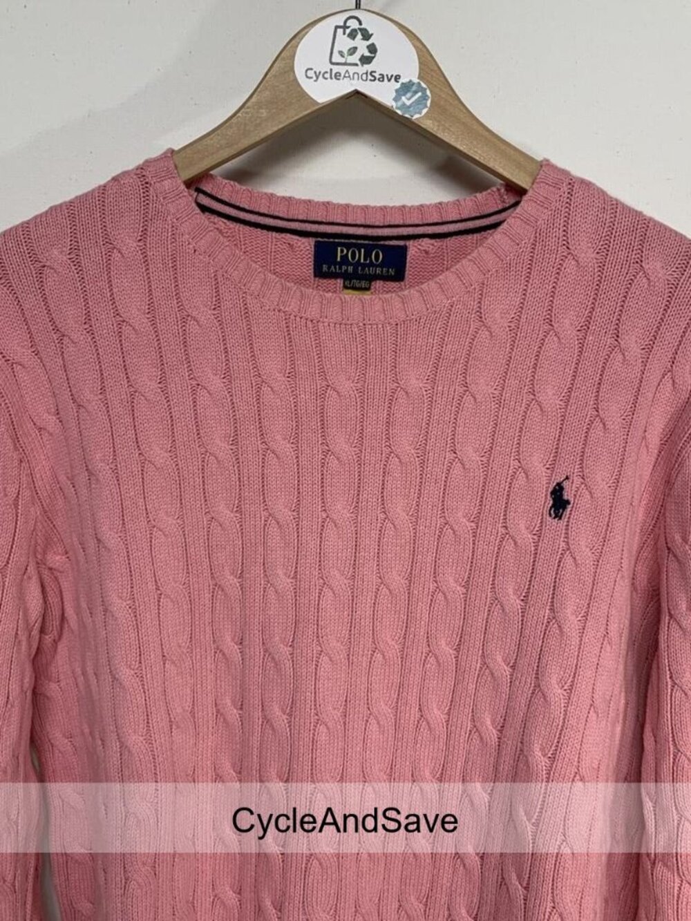 **Polo Ralph Lauren** Pink Cable Knit Sweater
